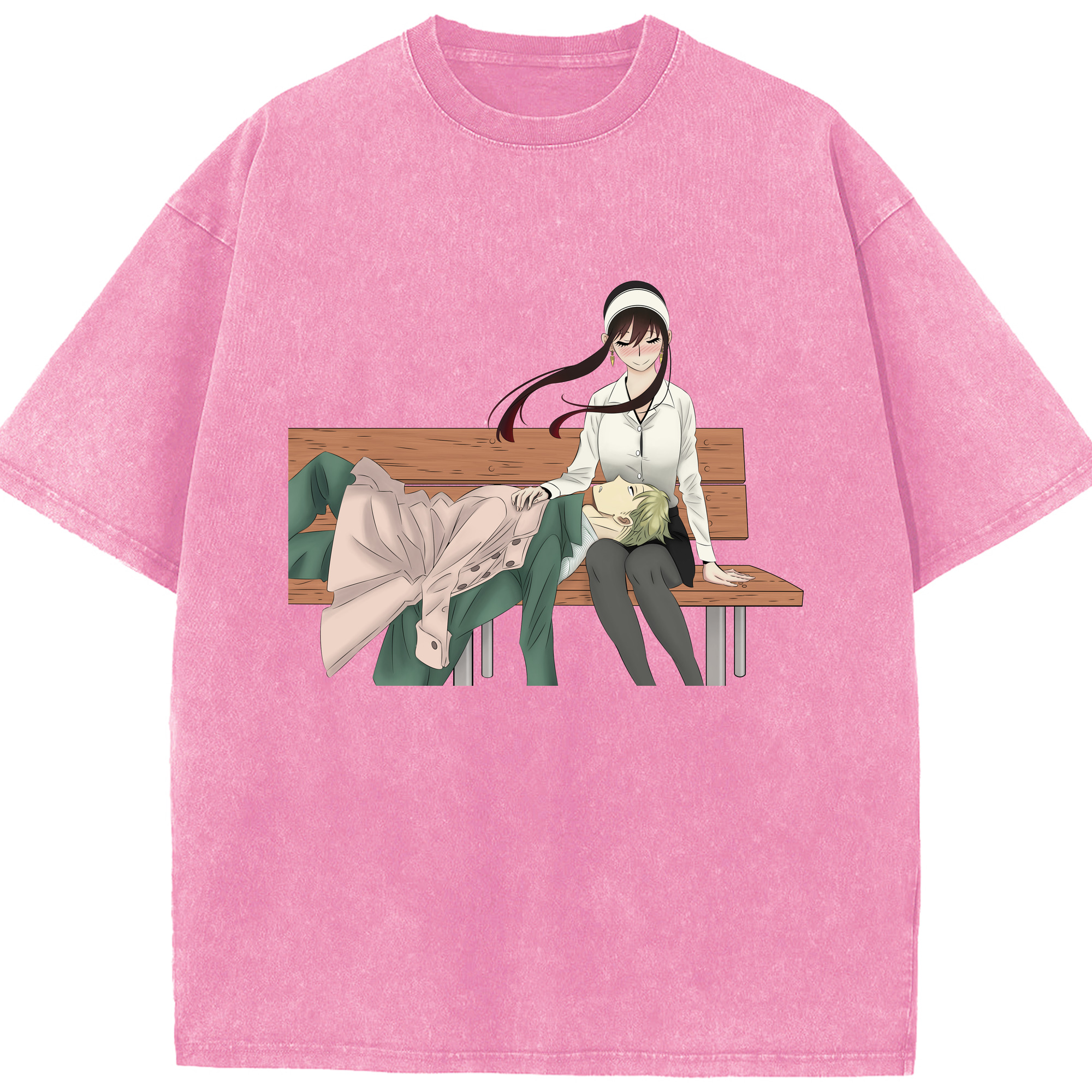 （画像用） SPY×FAMILY间谍家家酒 綿100% ヴィンテージ風 半袖Tシャツ（フロントプリント）